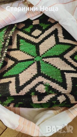 Ретро Чисто Нов Стар Вълнен Килим 