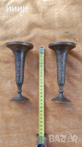 Месингова чаша 2 бр, снимка 3 - Антикварни и старинни предмети - 51866954