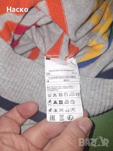 Benetton пуловер и суитчър 168см, снимка 5 - Пуловери - 52776205