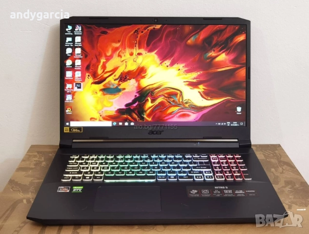 NVidia RTX 3070 8GB/AMD Ryzen 5/16GB RAM/512GB SSD/17.3 FHD 144hz IPS/Acer Nitro 5