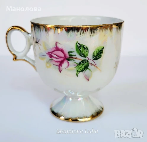 Порцеланова чаша с чинийка Roberts Company of San Francisco, произведени в Япония., снимка 7 - Други ценни предмети - 51211267