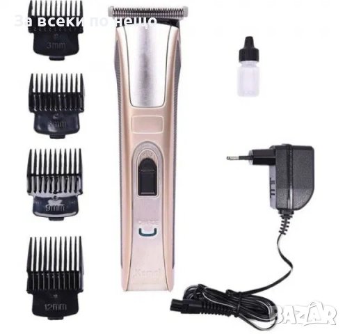 Безжична машинка за подстригване тример глава брада тяло КЕМЕИ, снимка 2 - Машинки за подстригване - 36328322