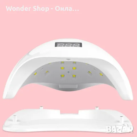 Елегантна и компактна UV LED лампа за нокти SUN5 с висока мощност, снимка 2 - Педикюр и маникюр - 55904925