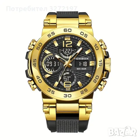 FOXBOX,двоен дисплей, дигитален+аналогов, водоустойчив, снимка 3 - Мъжки - 48169501