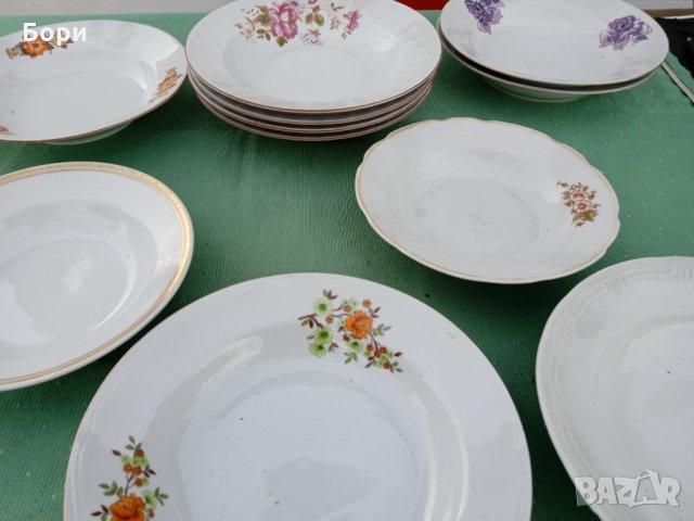 Порцеланови чинии дълбоки 11 броя