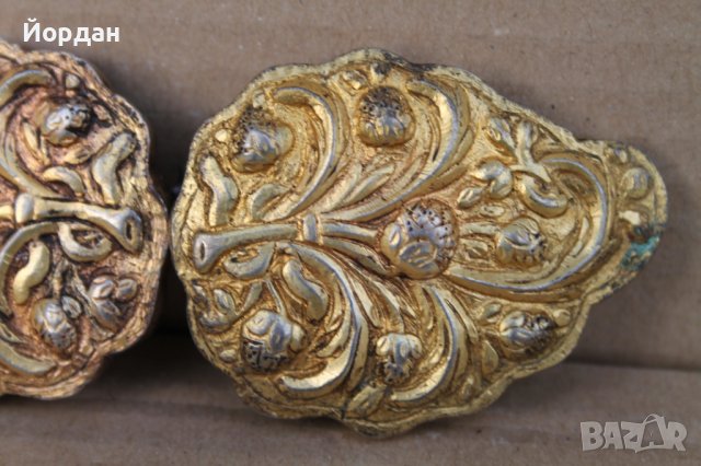 Сребърни пафти с живачна позлата, снимка 4 - Антикварни и старинни предмети - 44479918