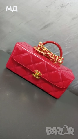 Channel нова малка чанта червена, снимка 9 - Чанти - 52311592
