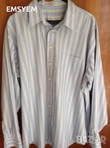 Мъжка риза 2ХЛ с дълъг ръкав , снимка 4 - Ризи - 41084542