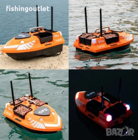Лодка за захранка V802 4 Резервоара, 3kg, 500m обхват, скорост 15km/h, снимка 6 - Такъми - 53815455