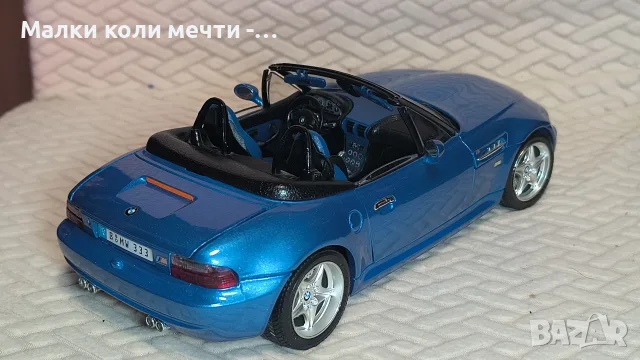 Метални коли BMW Z3 M . Мащаб 1:18, снимка 4 - Колекции - 55751550
