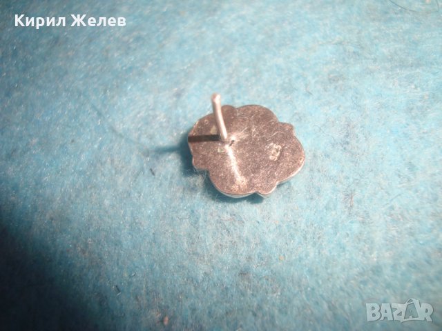 ВИНТИДЖ АРТ ДЕКО СРЕБЪРНА СКЪПОЦЕННА ОБЕЦА СРЕБРО 925 с РОЗОВ ШЛИФОВАН АВАНТЮРИН 25722 , снимка 9 - Обеци - 35759968