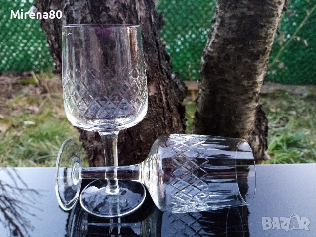 Български кристален сервиз за вино, снимка 5 - Сервизи - 53695128