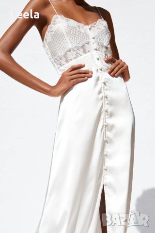 Рокля от сатен ZARA, снимка 17 - Рокли - 40864819