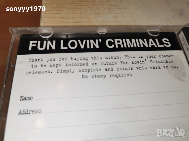 FUN LOVIN CRIMINALS ORIGINAL CD 2002261741, снимка 8 - CD дискове - 53564205