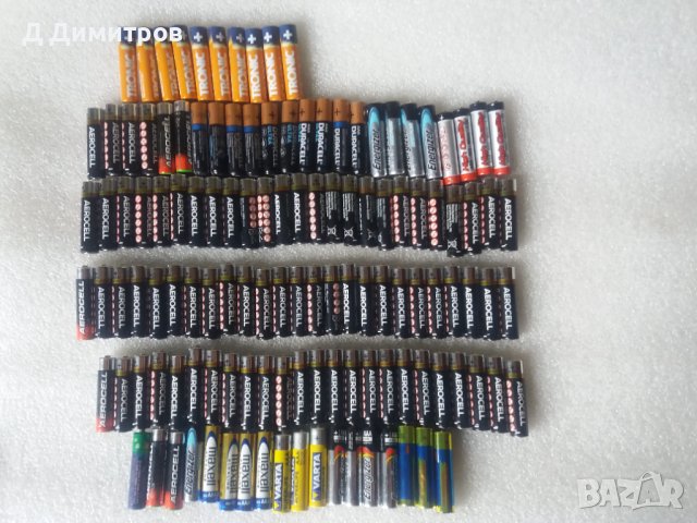 Батерии ААА лот от 126 броя!, снимка 2 - Друга електроника - 39963983