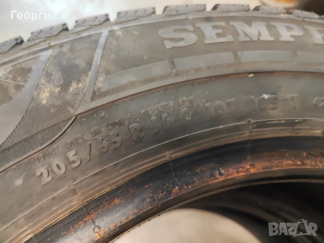 2бр.зимни гуми 205/65/16C Semperit, снимка 4 - Гуми и джанти - 52887919