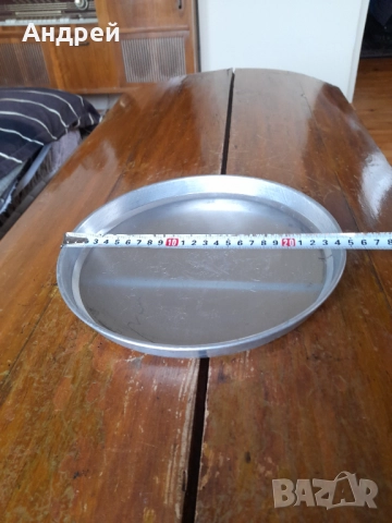 Стара алуминиева тава за пици , снимка 3 - Други ценни предмети - 52238383