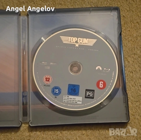 Top Gun Steelbook (Blu-ray, 2012) без български субтитри цена 50лв (25,64€) , снимка 3 - Blu-Ray филми - 53288804