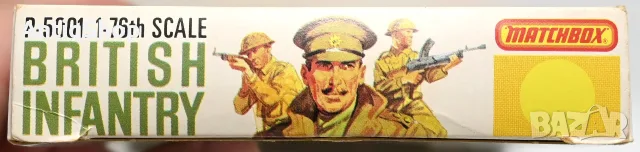 Винтидж фигурки Matchbox P-5001 British Infantry 1/76 – 50 британски войници, снимка 4 - Колекции - 55997923
