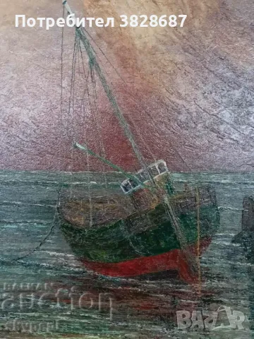 Картина на Ферди " Морски пейзаж ", снимка 4 - Картини - 48269629