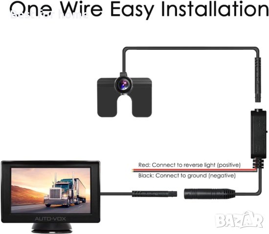 Комплект камера и монитор за задно виждане AUTO-VOX M1, снимка 2 - Аксесоари и консумативи - 41358361