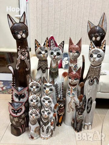 Котки от дърво -100см.,80см. и 60см., снимка 4 - Декорация за дома - 29389762