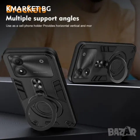 ZTE Blade A34 / A54 / 360° Swivel Kickstand Удароустойчив Калъф и Протектор, снимка 5 - Калъфи, кейсове - 48598787