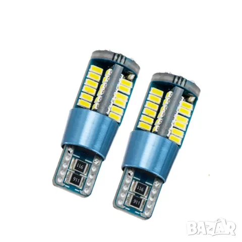 LED крушки T10 CANBUS 57 SMD 4014 12V 2 броя