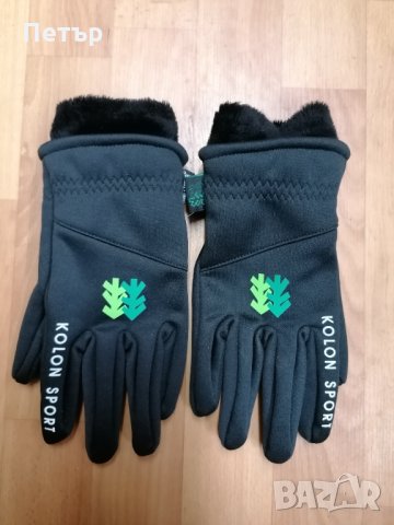 Продавам нови дамски уиндстопърни черни ръкавици софт шел Kolon Sport 