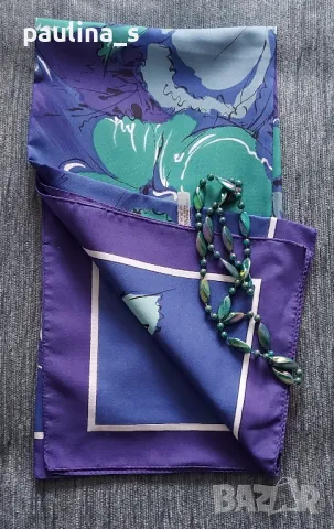 Седем различни броя / Разкошен винтидж шал от времето на соц-а / вносен шал , снимка 7 - Шалове - 47360485