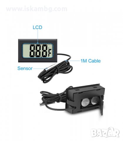 ЕЛЕКТРОНЕН ТЕРМОМЕТЪР С ВЪНШНА СОНДА - код 2977, снимка 4 - Други - 33904669