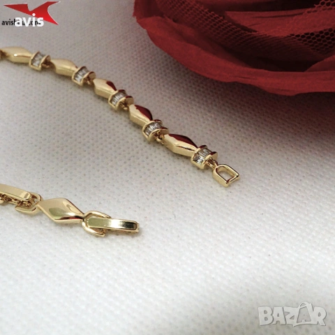 Гривна с 14К златно покритие 234866, снимка 3 - Гривни - 53843966