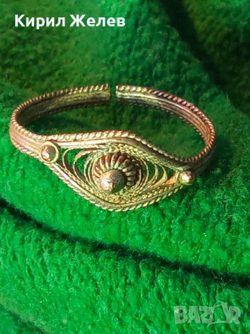 СТАРИНЕН ВЪЗРОЖДЕНСКИ ФИЛИГРАНЕН МАЙСТОРСКА ЮВЕЛИРНА РЪЧНА ИЗРАБОТКА ПРЪСТЕН 20301