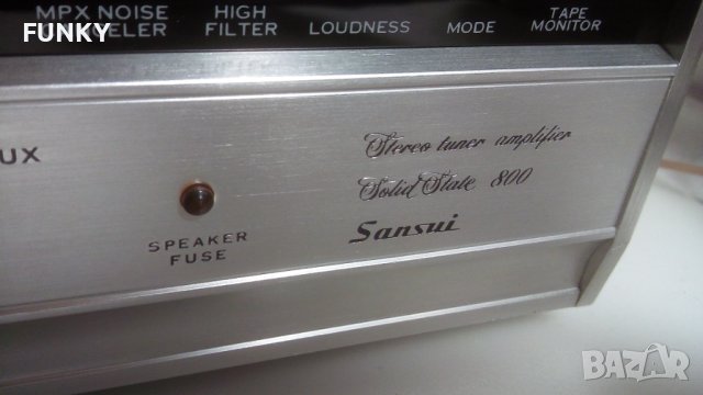 SANSUI 800 Solid State Stereo AM/FM Tuner Amplifier (1968-1971), снимка 7 - Ресийвъри, усилватели, смесителни пултове - 41313713