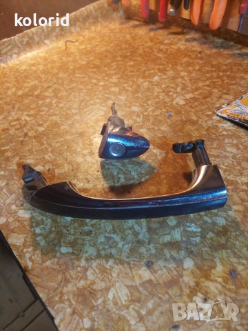 ПРЕДНА ЛЯВА ВЪНШНА ДРЪЖКА С ПАТРОНИК ЗА MERCEDES E CLASS W211, снимка 2 - Автомобили и джипове - 40209002