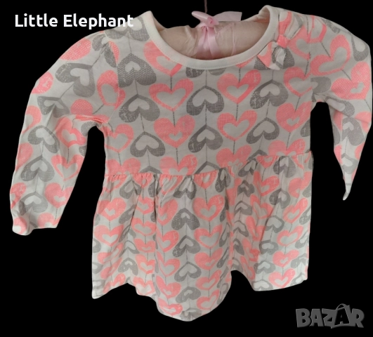 Рокличка за 5-6 год мом сърца,неоново розово и сиво,колекция"Hearts",Англия/нова