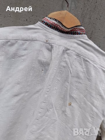 Старинна Мъжка кенарена риза за носия #5, снимка 7 - Антикварни и старинни предмети - 41855473