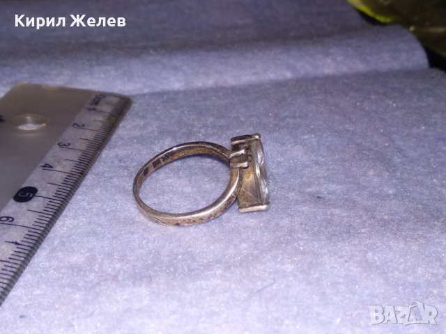 СКЪПОЦЕНЕН РЕТРО АРТ ПРЪСТЕН СРЕБРО 925 с ЮВЕЛИРНО ФАСЕТИРАНИ БЛЕСТЯЩИ ЦИРКОНИ 36128, снимка 9 - Пръстени - 39535623