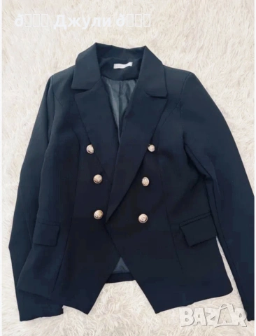 Дамско сако/ блейзър с двуредно закопчаване, снимка 5 - Сака - 53706347