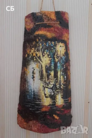 Керемида-декупаж за стена, снимка 8 - Декорация за дома - 49286811