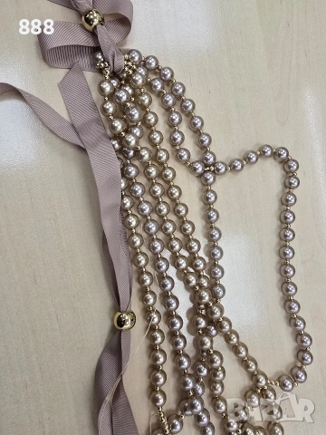 колие гердан синджир перли, снимка 2 - Колиета, медальони, синджири - 53556882