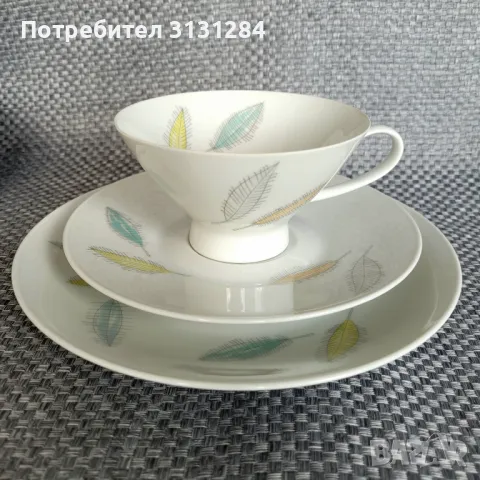 Rosenthal сервиз за чай кафе от дизайнер Loewy 28 бр Германия, снимка 2 - Сервизи - 49362242