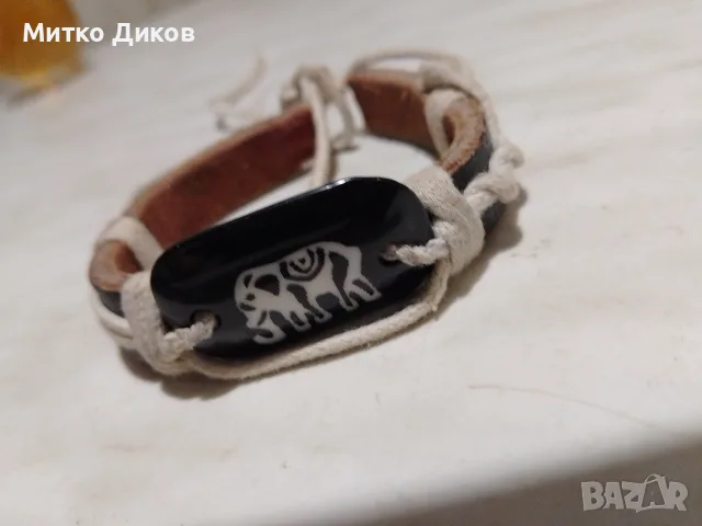 гривна естествена кожа слонче 