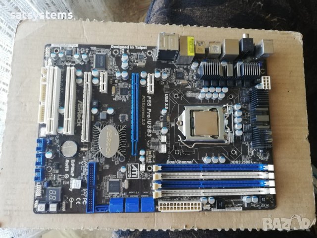 Дънна платка ASRock P55 Pro/USB3 Socket LGA1156, снимка 5 - Дънни платки - 41690852