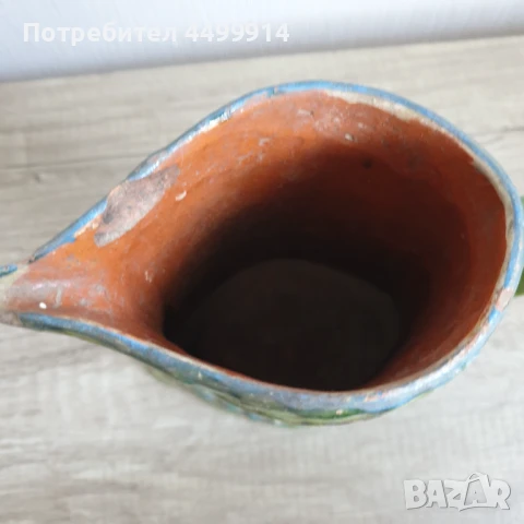 Стара керамична кана, снимка 3 - Антикварни и старинни предмети - 51004447