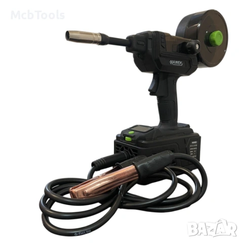 Професионален ръчен инверторен телоподаващ апарат за заваряване без газ 400A Hawek, снимка 2 - Други инструменти - 53582537