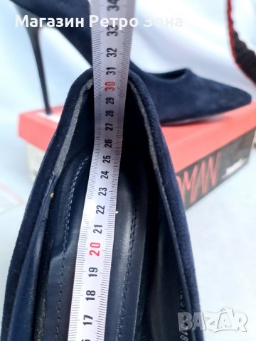 Tendentz- нови обувки на ток, номер 40 цвят navy blue, снимка 2 - Дамски обувки на ток - 42735421