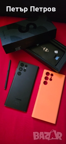Samsung Galaxy S22 Ultra 256GB 12GB RAM Phantom Black ПЪЛЕН КОМПЛЕКТ! Неразличим от нов!, снимка 6 - Samsung - 52935389