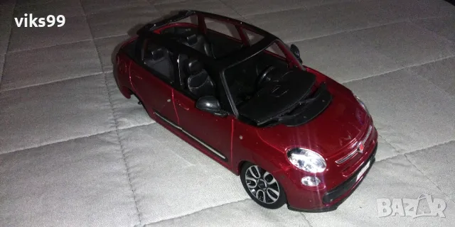 Bburago Fiat 500L - Мащаб 1:24, снимка 5 - Колекции - 47990929