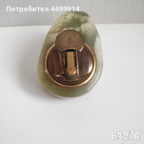 Настолна газова запалка от оникс, снимка 3 - Антикварни и старинни предмети - 51704434